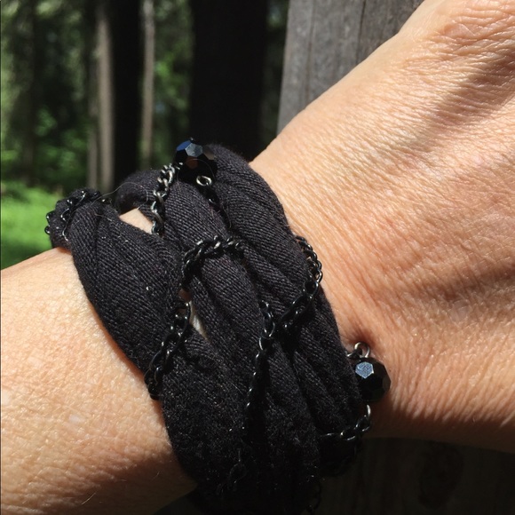 Kreativekristen T shirt fabric necklace statement necklace handmade jew… - Picture 2 of 13